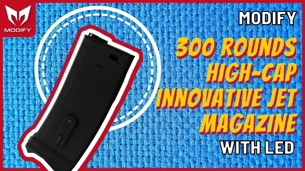 300 rounds High-Cap Innovative JET magazine with LED