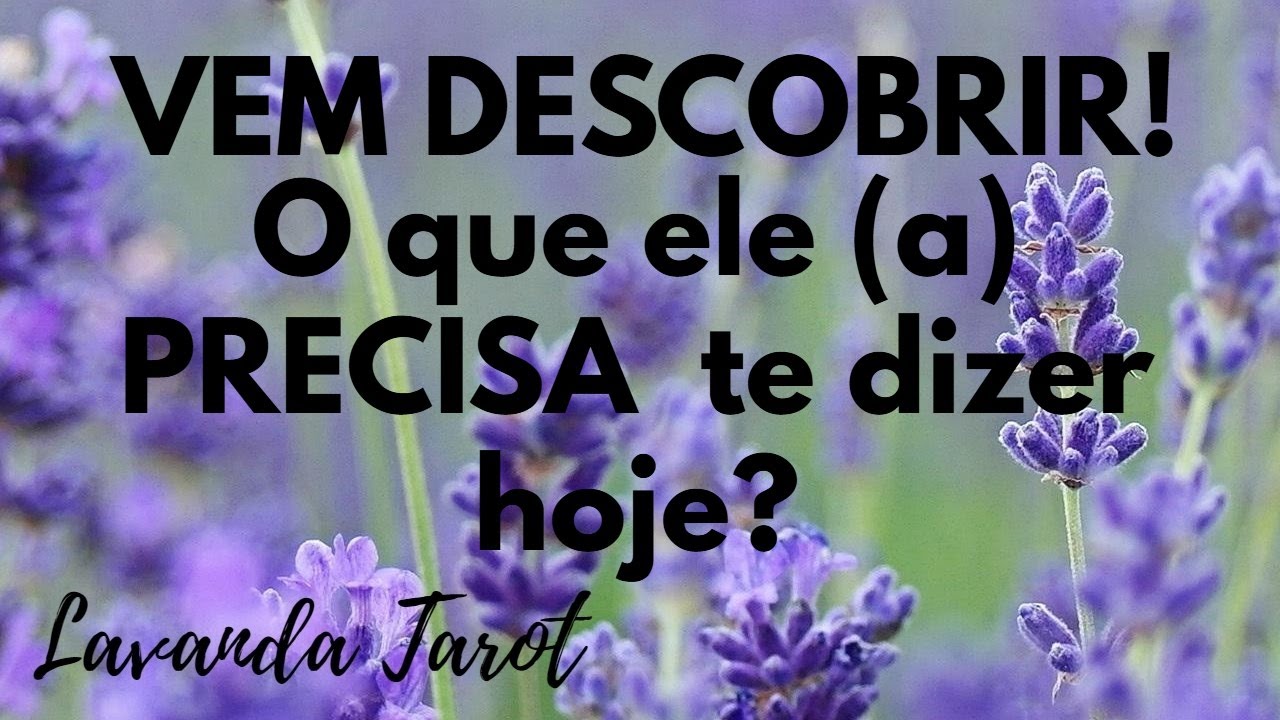 #tarot 💜🪻VEM DESCOBRIR! O que ele (a) PRECISA  te dizer hoje?💜🪻