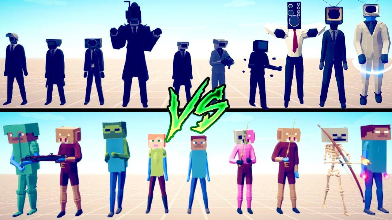 CAMERAMAN vs MINECRAFT TEAM - Totally Accurate Battle Simulator
