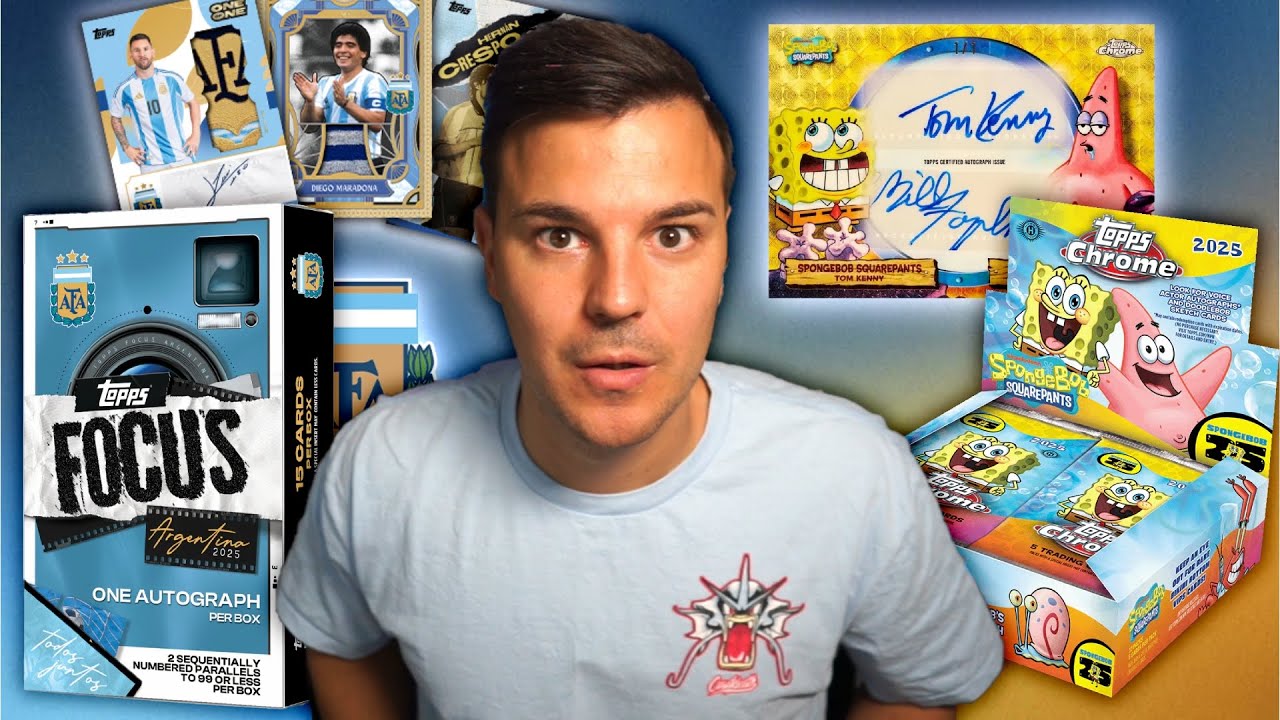 Doble Apertura Topps Argentina Focus & SpongeBob Chrome
