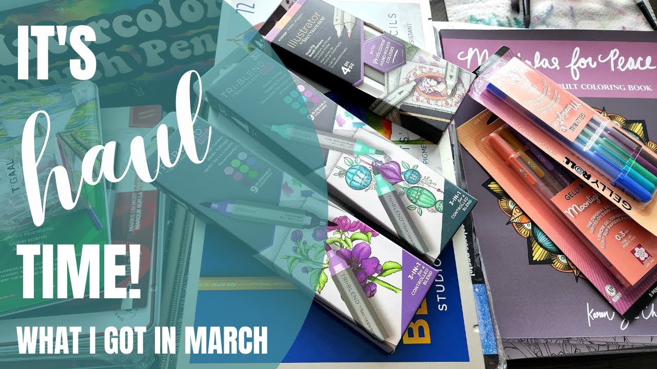 April's BIG Adult Coloring Supply Haul
