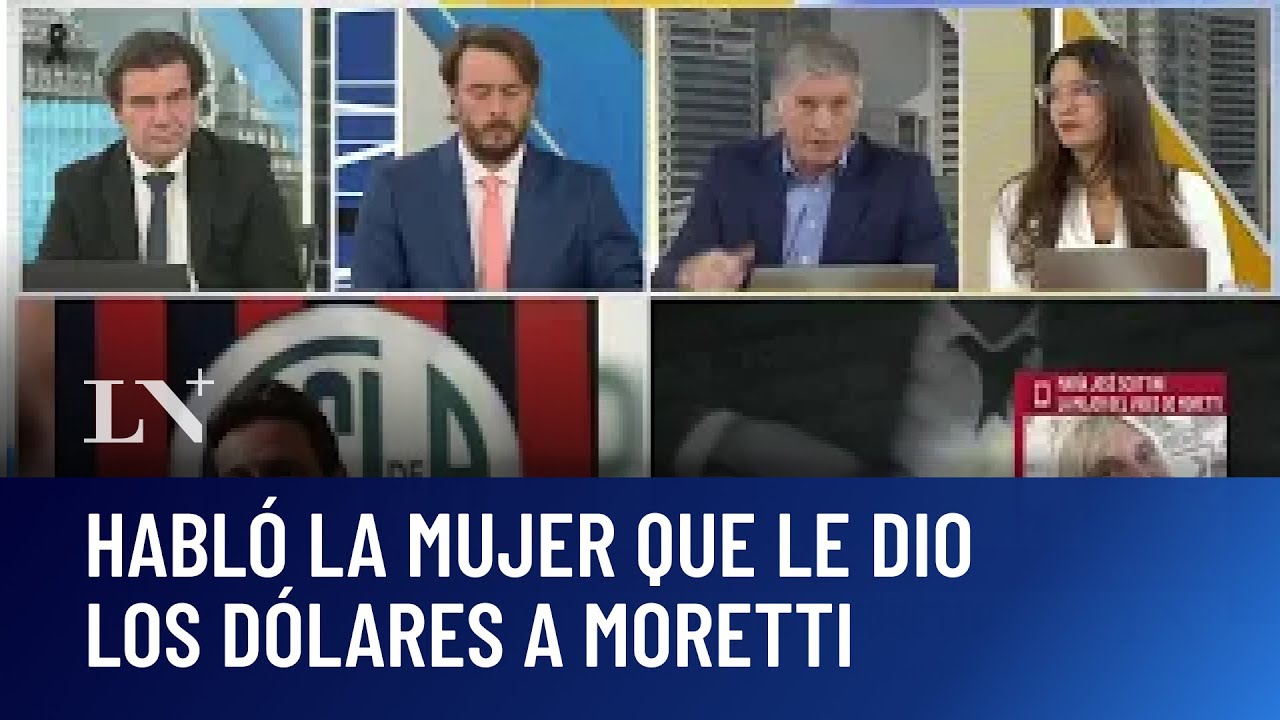 Habló la mujer que le dio los dólares a Moretti; escándalo en San Lorenzo