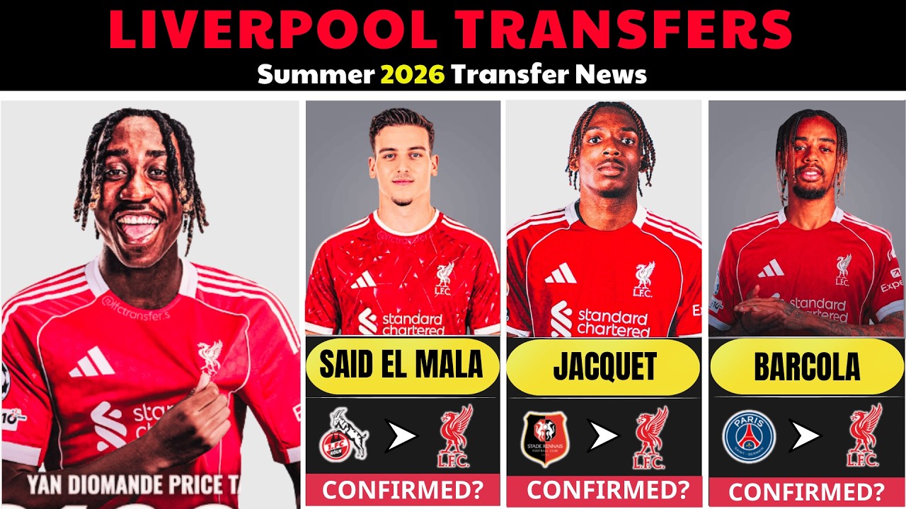 🚨 Liverpool Transfer Update Summer 2026 🔥 Ft. V&iacute;ctor Mu&ntilde;oz, Yan Diomande, Barcola & More