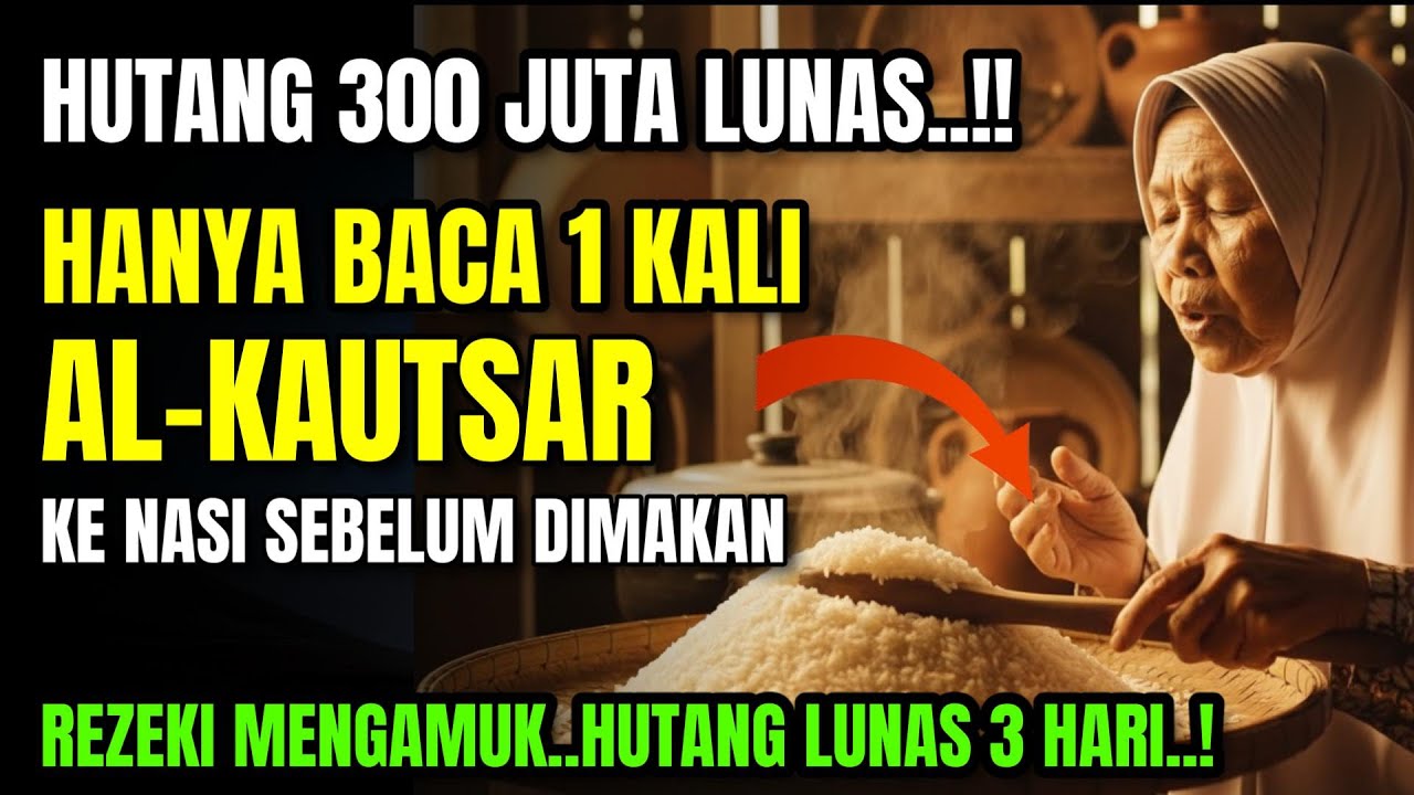 DULU DIHINA MISKIN‼️ 300JT Lunas 3 Hari, Cuma Baca Al-Kautsar ke Nasi Sebelum Dimakan! 😱