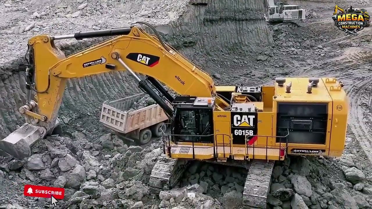 Monster Caterpillar 6015B Loading Trucks Fast | Ultimate Mining Machine in Action