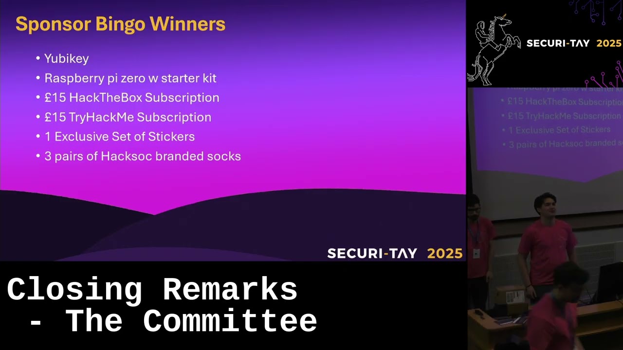 Securi-Tay 2025: Closing Remarks