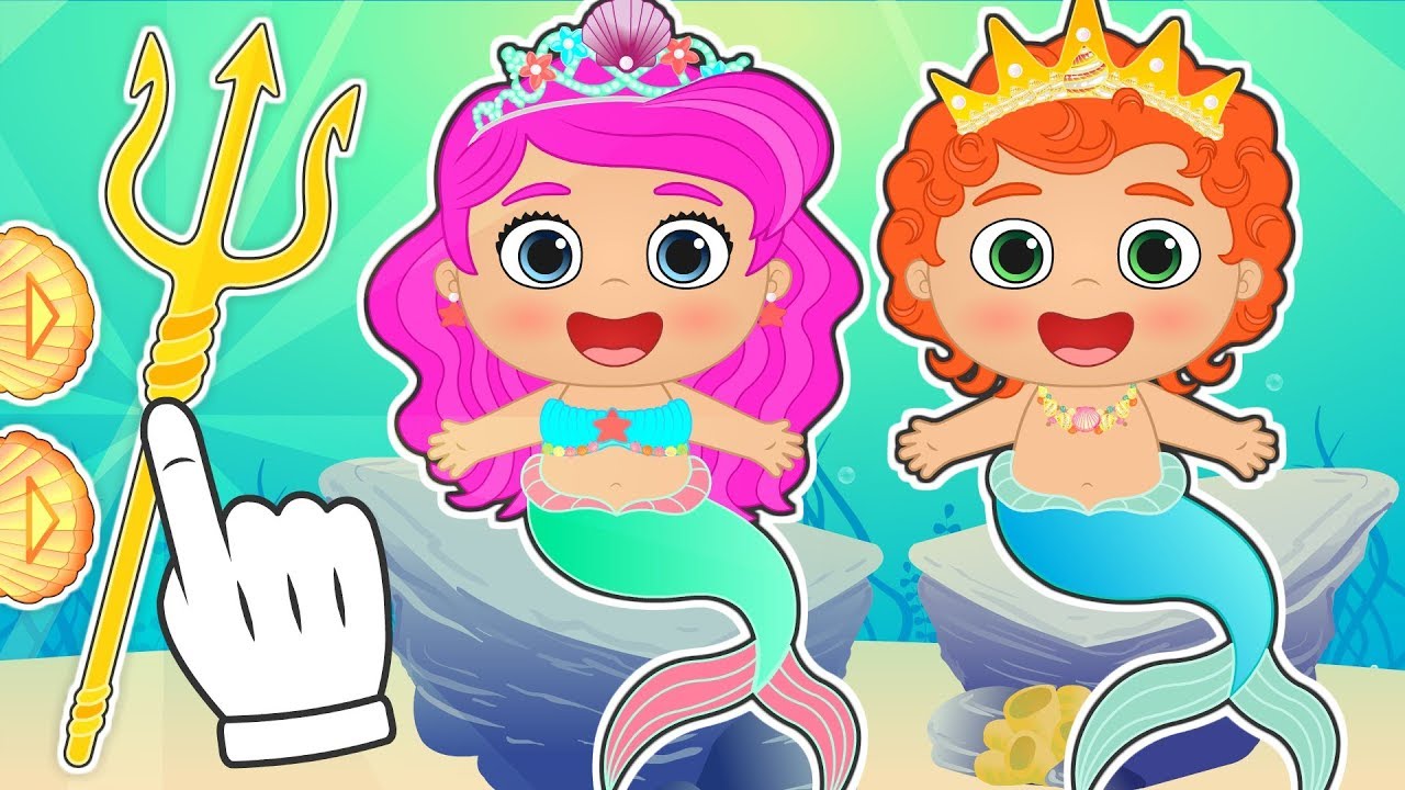BABY ALEX AND LILY 🌊 Dressing up as Mermaids | Educational Cartoons