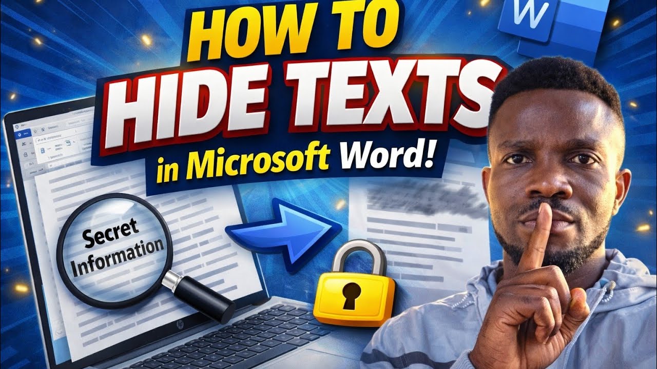 How to hide text in Microsoft word #youtube #wordforbeginners #microsoftoffice #india #tutorial