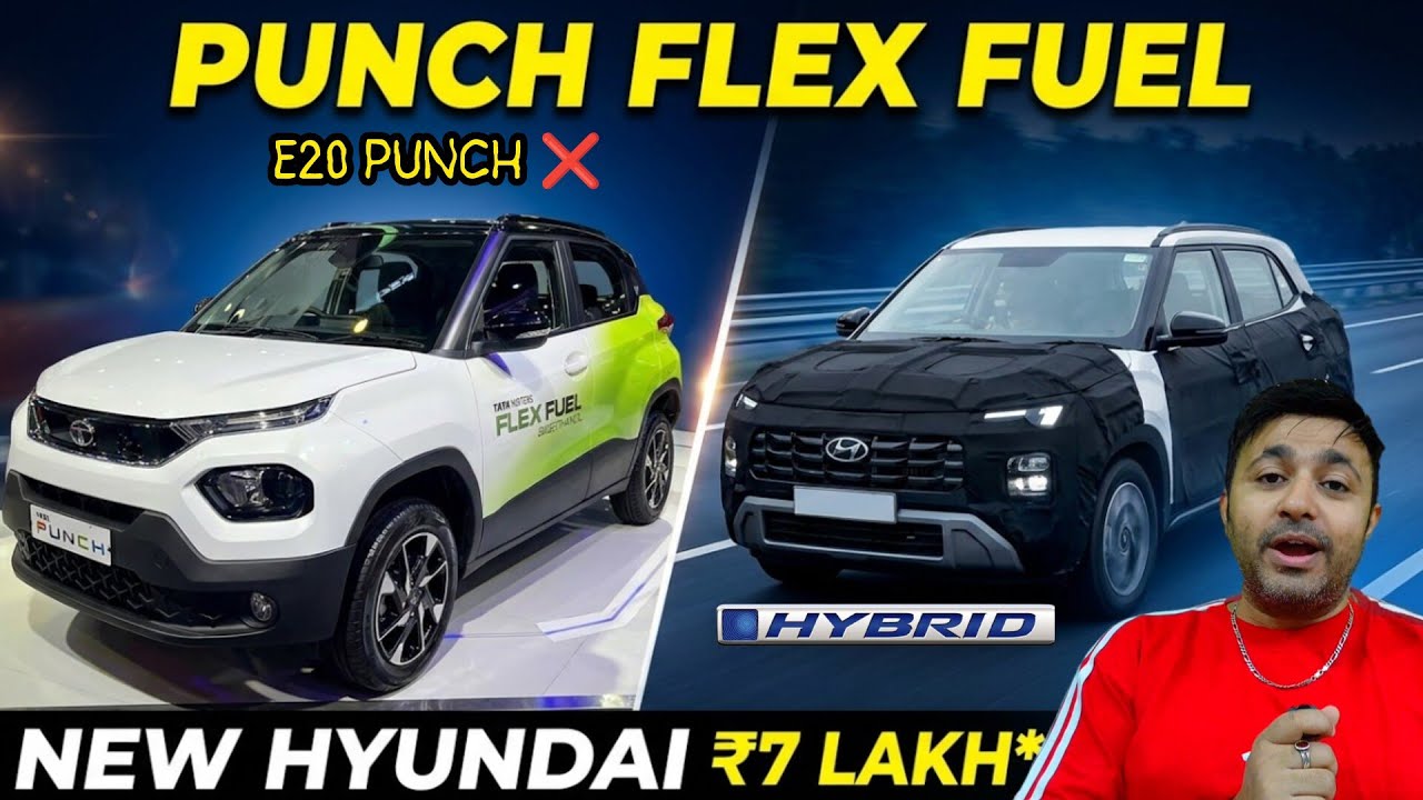 New Tata Punch flex fuel, New hyundai SUV 7 lakh* Hybrid , Maruti fronx in Risk ? 😭