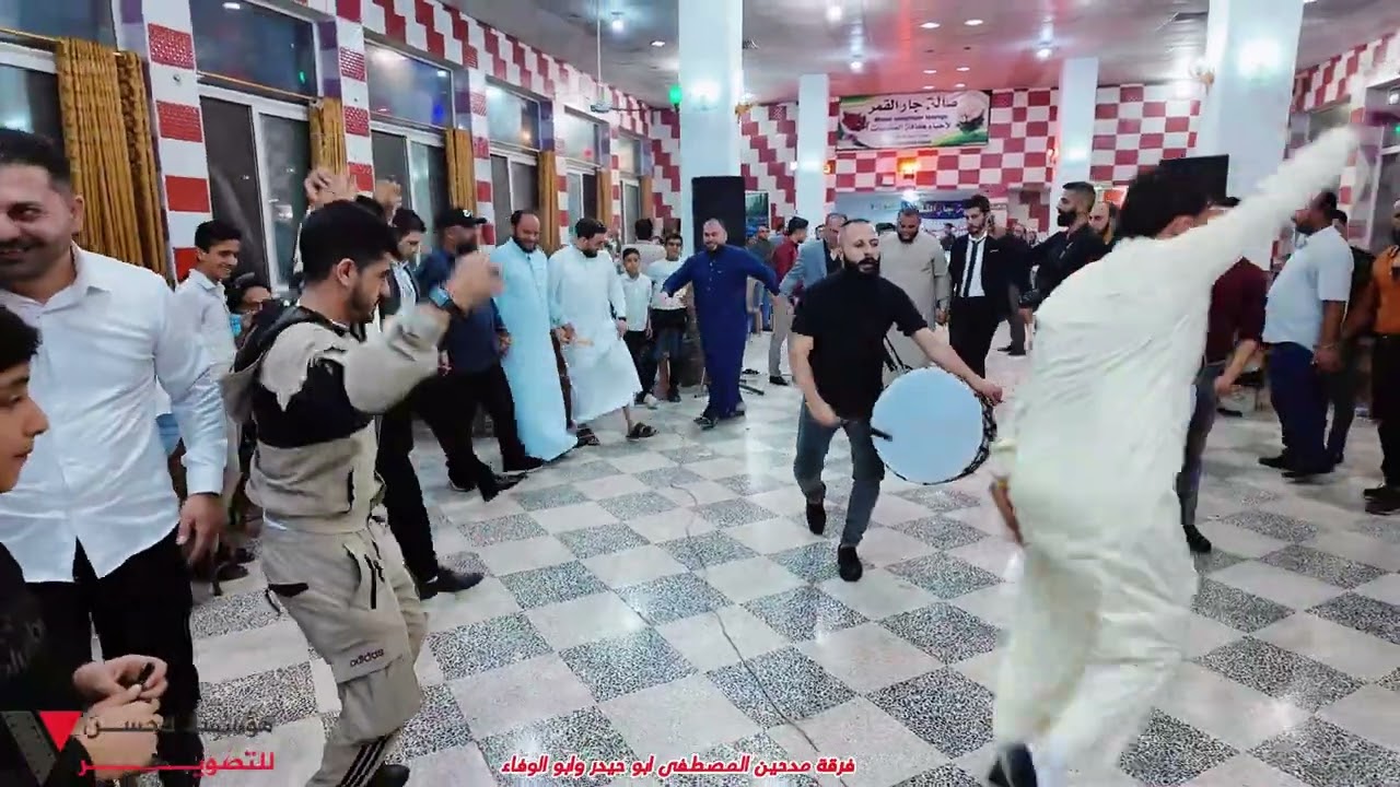 الثاني افراح ال قاسم زفاف العريس احمد شاهر قاسم احيا لكم الفراح فرقة مداحين المصطفى