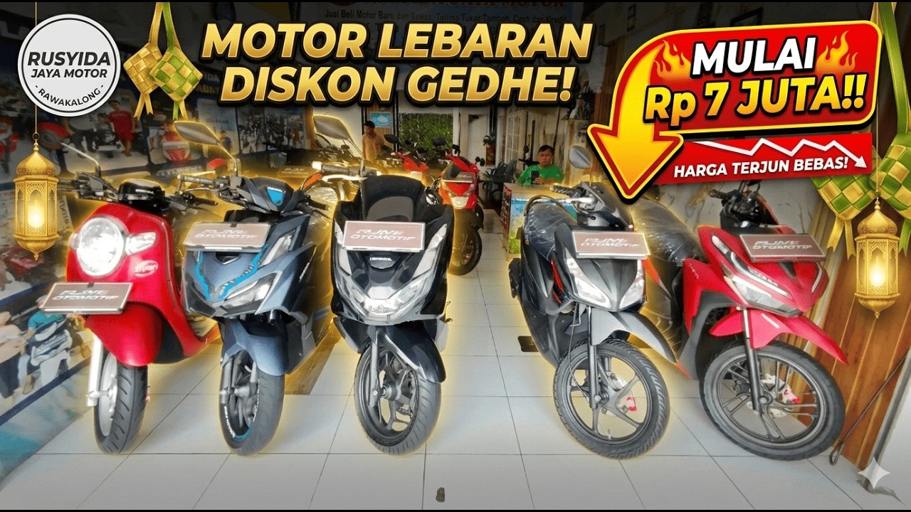 MULAI 7 JUTA SUDAH BISA BAWA PULANG MOTOR BEKAS PERSIAPAN LEBARAN