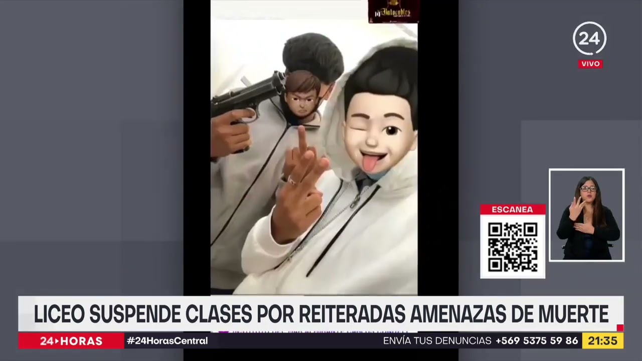 Liceo suspende clases por reiteradas amenazas de muerte