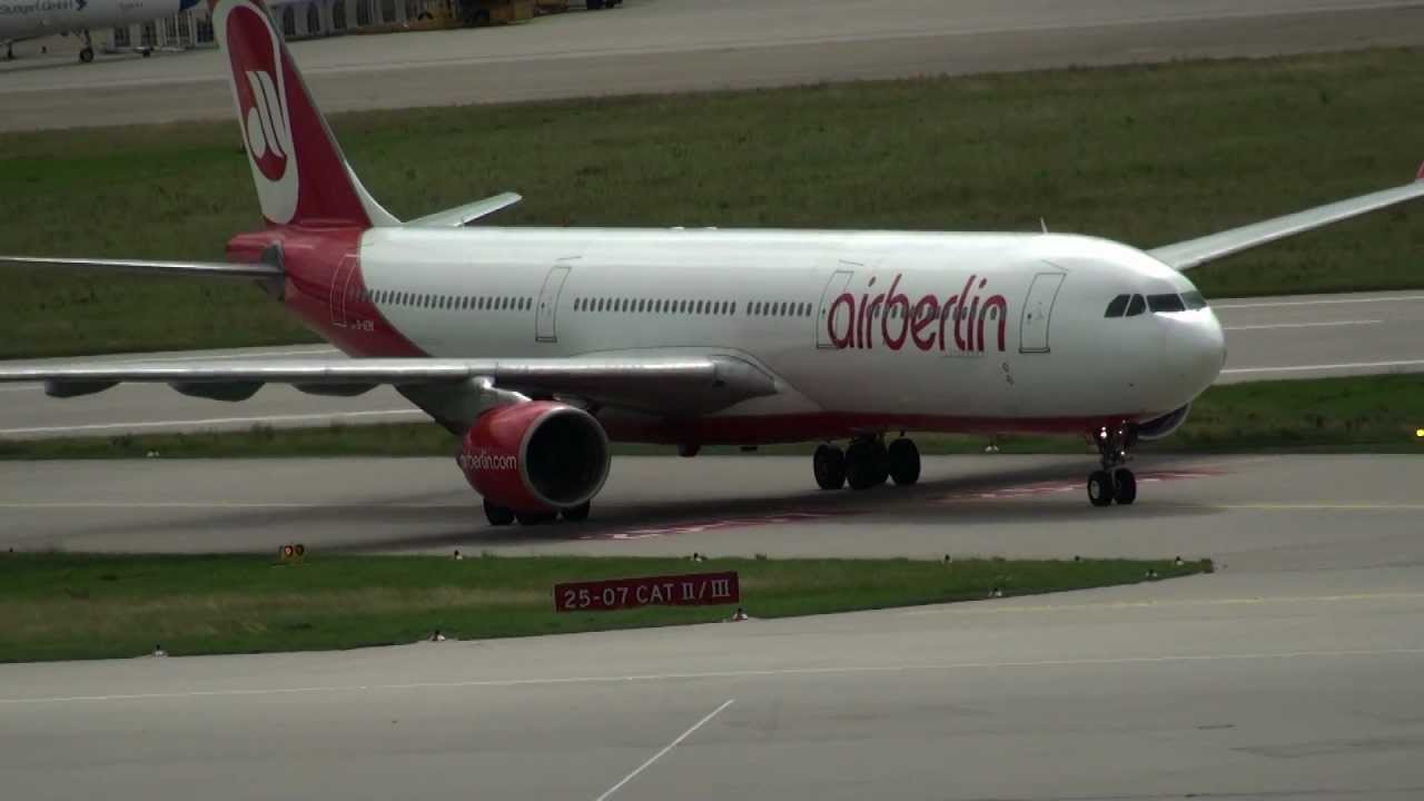 Flughafen Stuttgart - Airport Stuttgart - Starten u. Landen - Starting & Landing HD ( HQ )