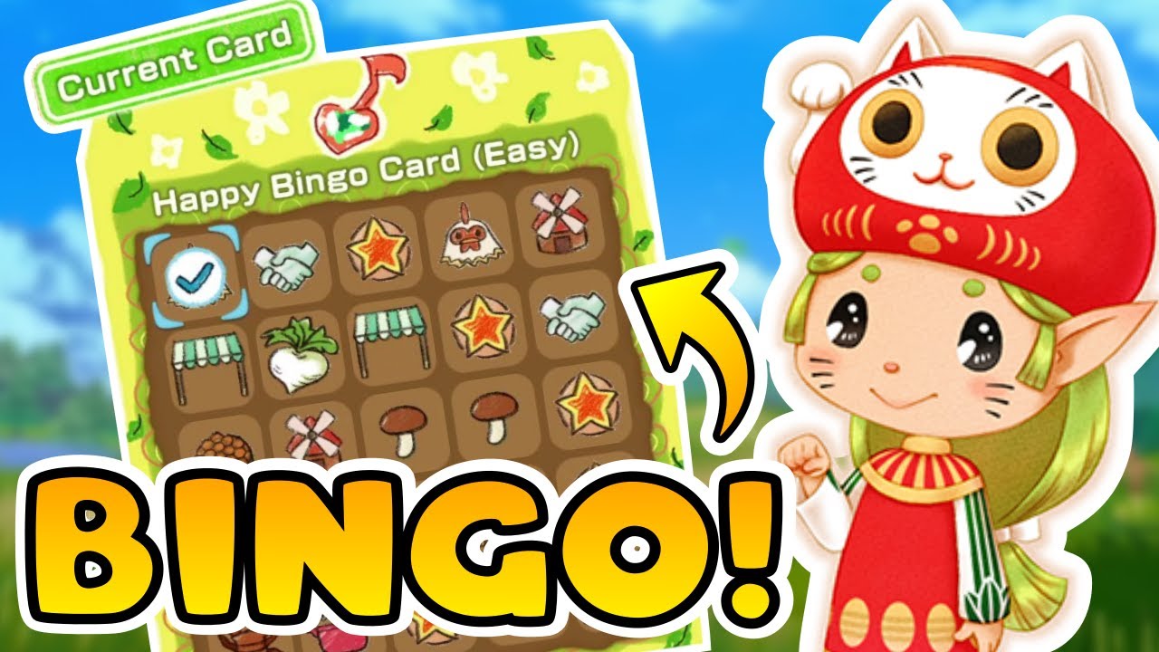 Unexpected Update! We can now play Bingo in STORY OF SEASONS: Grand Bazaar! 🍃🏔️