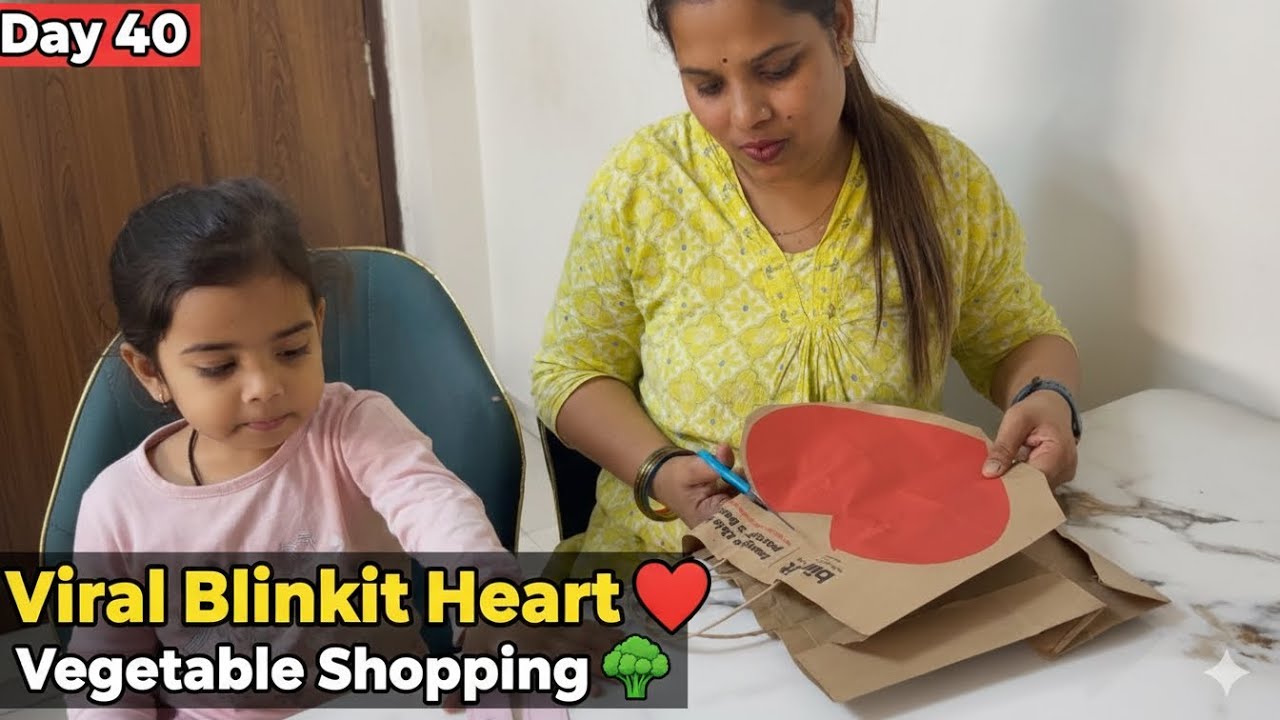 Day 40: Valentine Prep & Vegetable Shopping! 🥦❤️