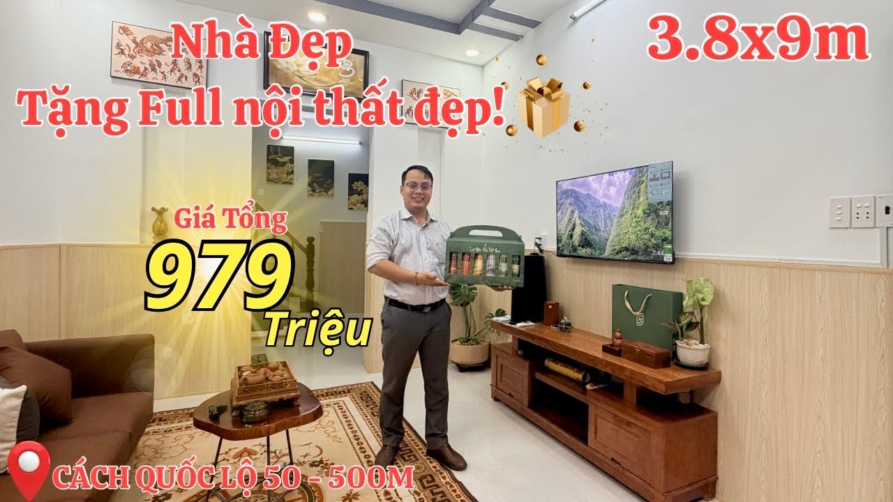 🔥NHANH MỚI KỊP_Nhà đẹp gần chợ, trường, Khu nhà sung túc giá rẻ chính chủ_979 Triệu Sổ hồng Trao tay
