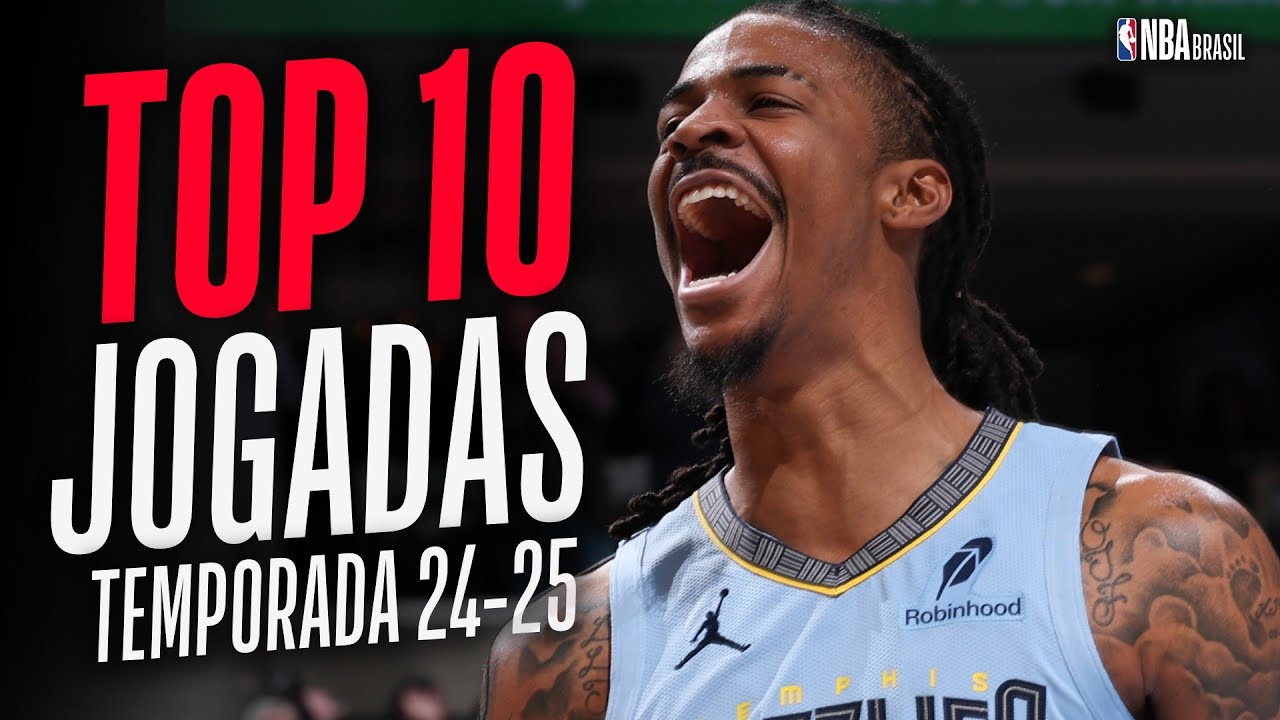 As 10 MELHORES JOGADAS da Temporada Regular 24/25 na NBA!