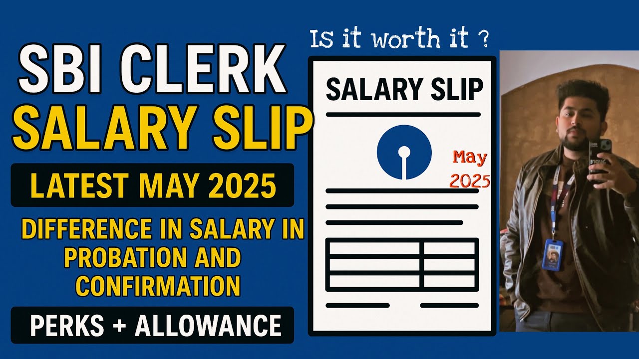 SBI Clerk Latest Salary Slip 2025 | Full Salary Breakdown + Perks & Allowances #sbiclerk #ibpsrrb