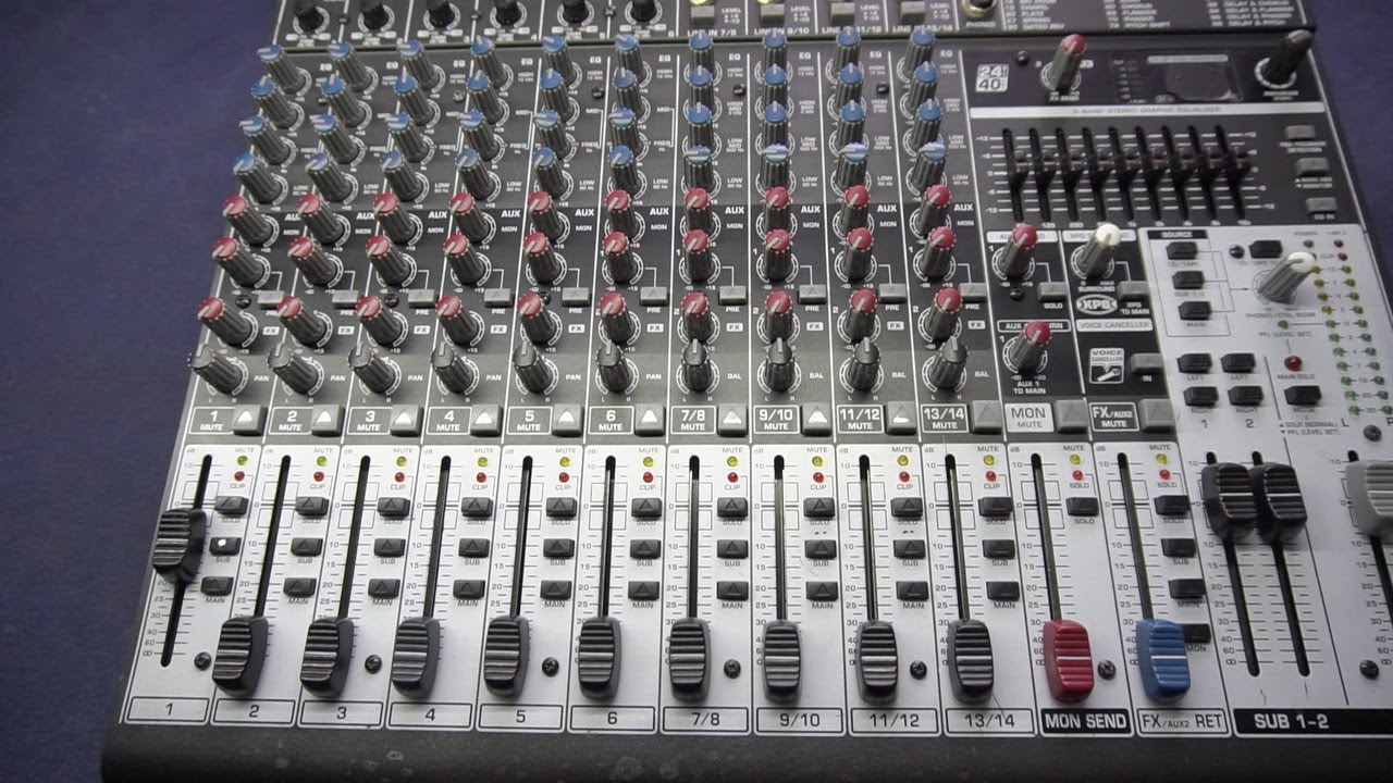РЕМОНТ МИКШЕРА BEHRINGER XENYX 1832FX