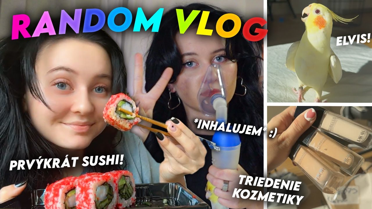 Tento VLOG som NEMALA ZVEREJNIŤ - dni po autonehode, FIRST TIME SUSHI, triedenie kozmetiky, Elvis..!