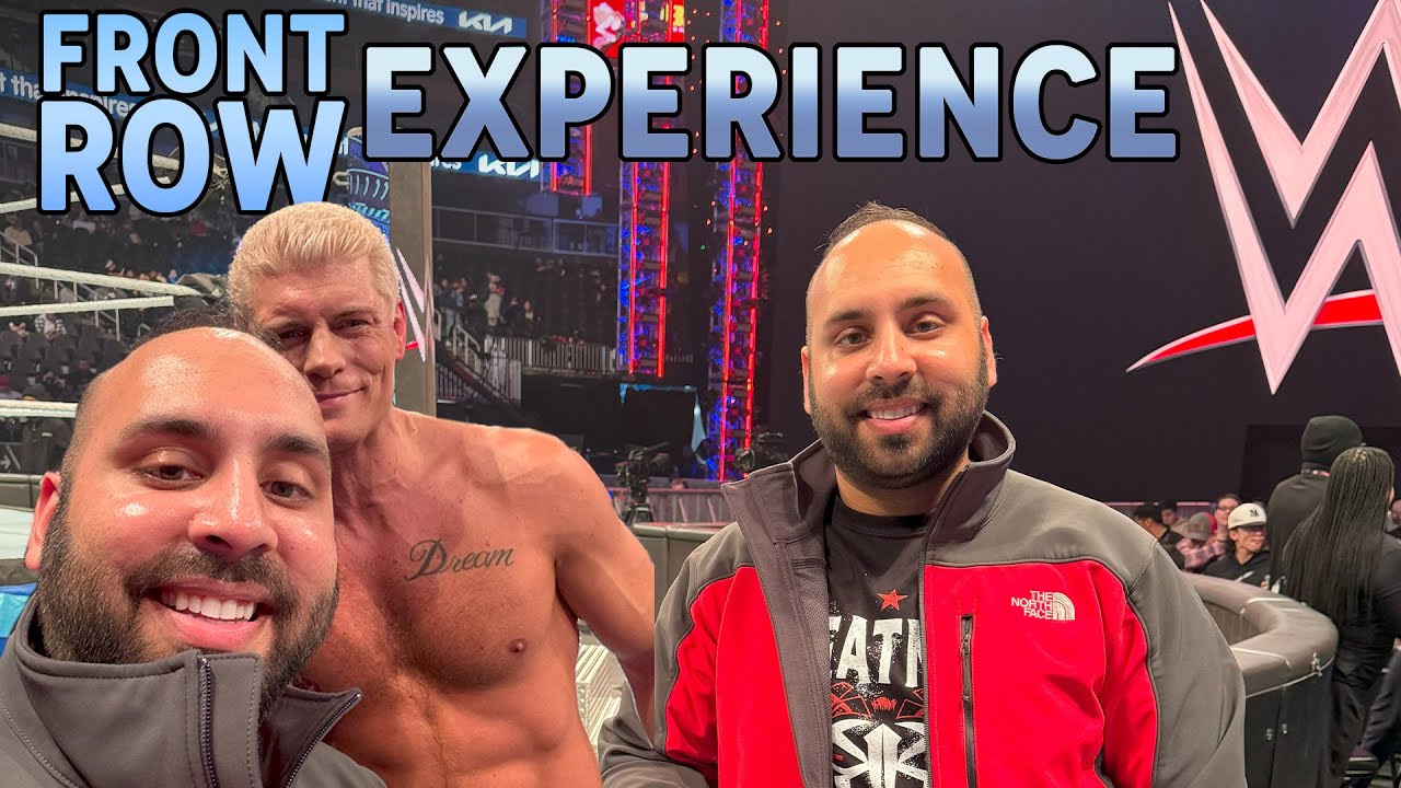 My first WWE FRONT ROW EXPERIENCE! (SMACKDOWN!)