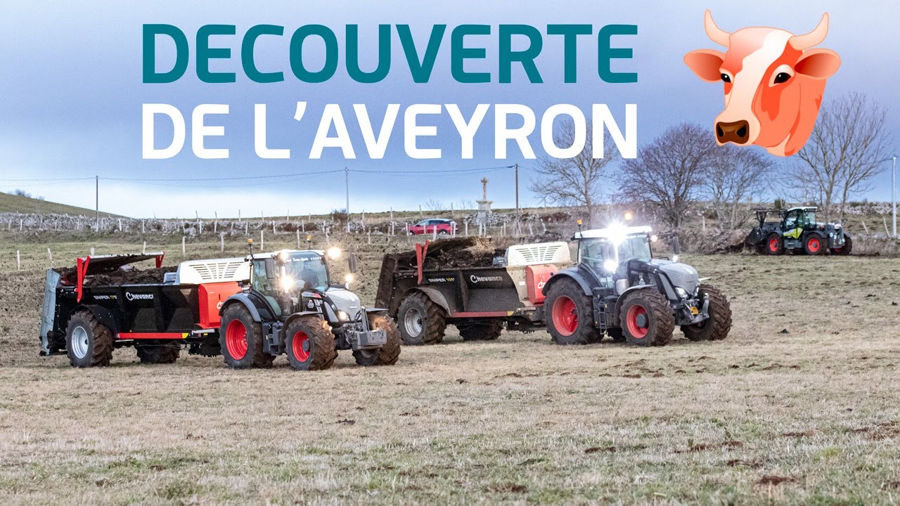 JE VISITE UNE FERME DE L'AUBRAC 🐮 / EPANDAGE DE FUMIER TEAM BLACK BEAUTY 🎥
