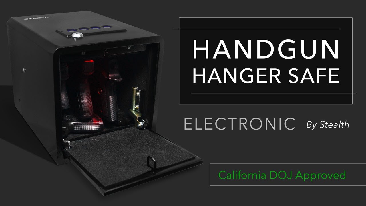 Stealth Electronic Handgun Hanger Safe | 5 Pistol California DOJ Approved Safe