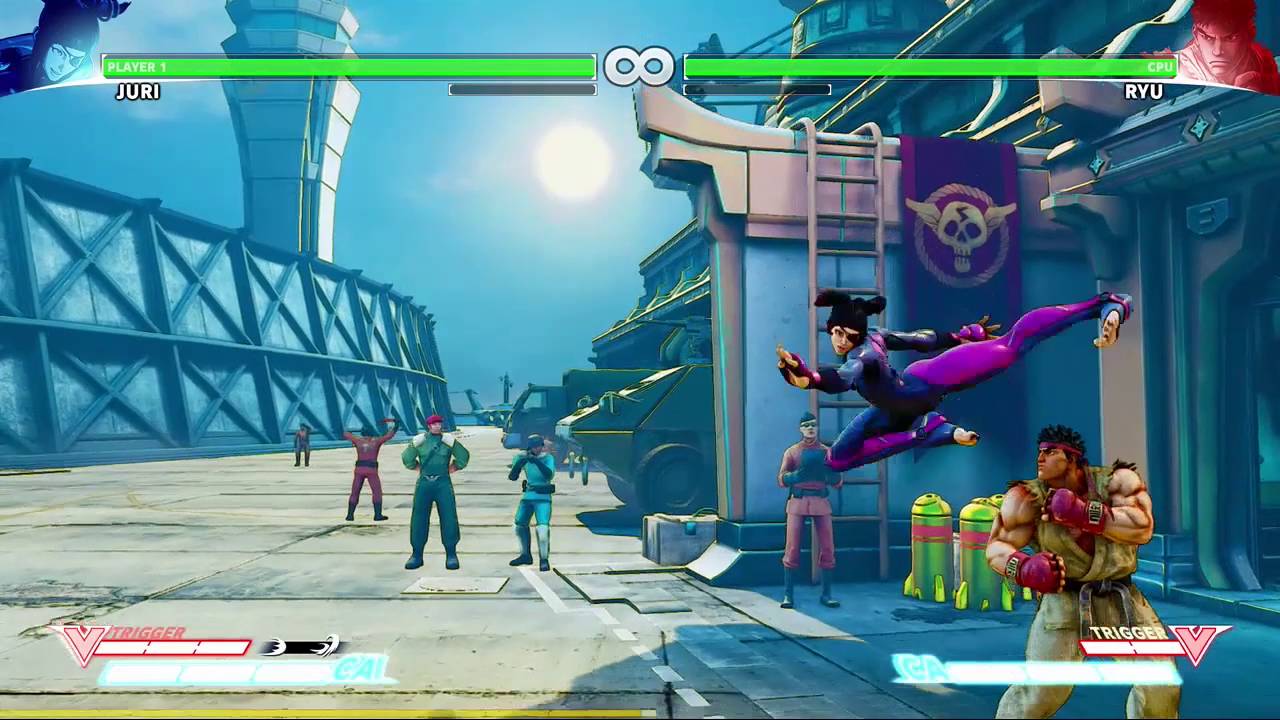 Juri: Combo after LK Fireballs