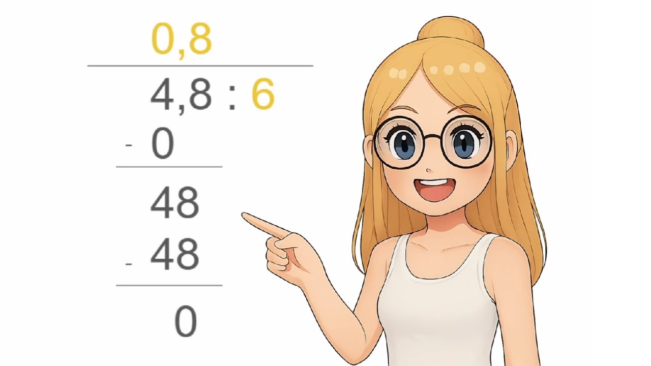 Dzielenie pisemne z ułamkami | Matematyka