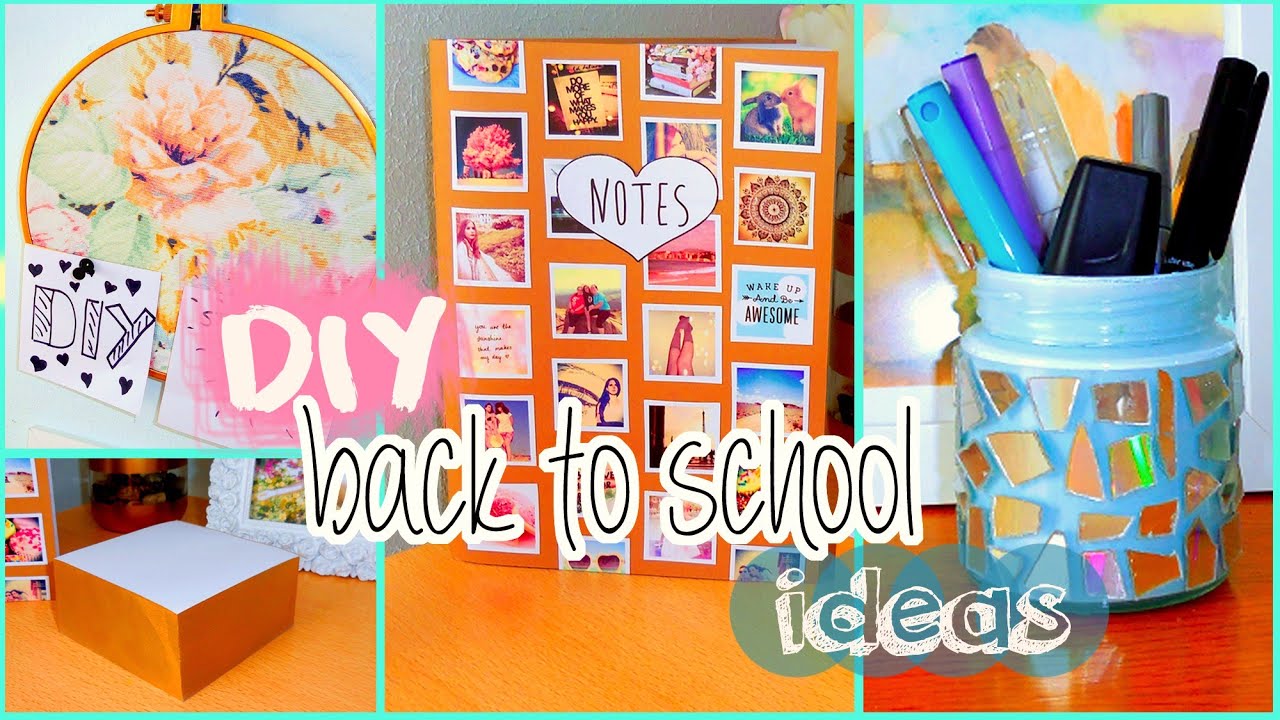 DIY back to school ideas! DIY organization, Tumblr inspired supplies & more!