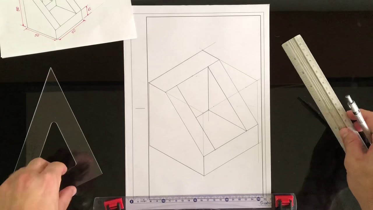 Desenho Técnico: Perspectiva Isométrica (peça 06)