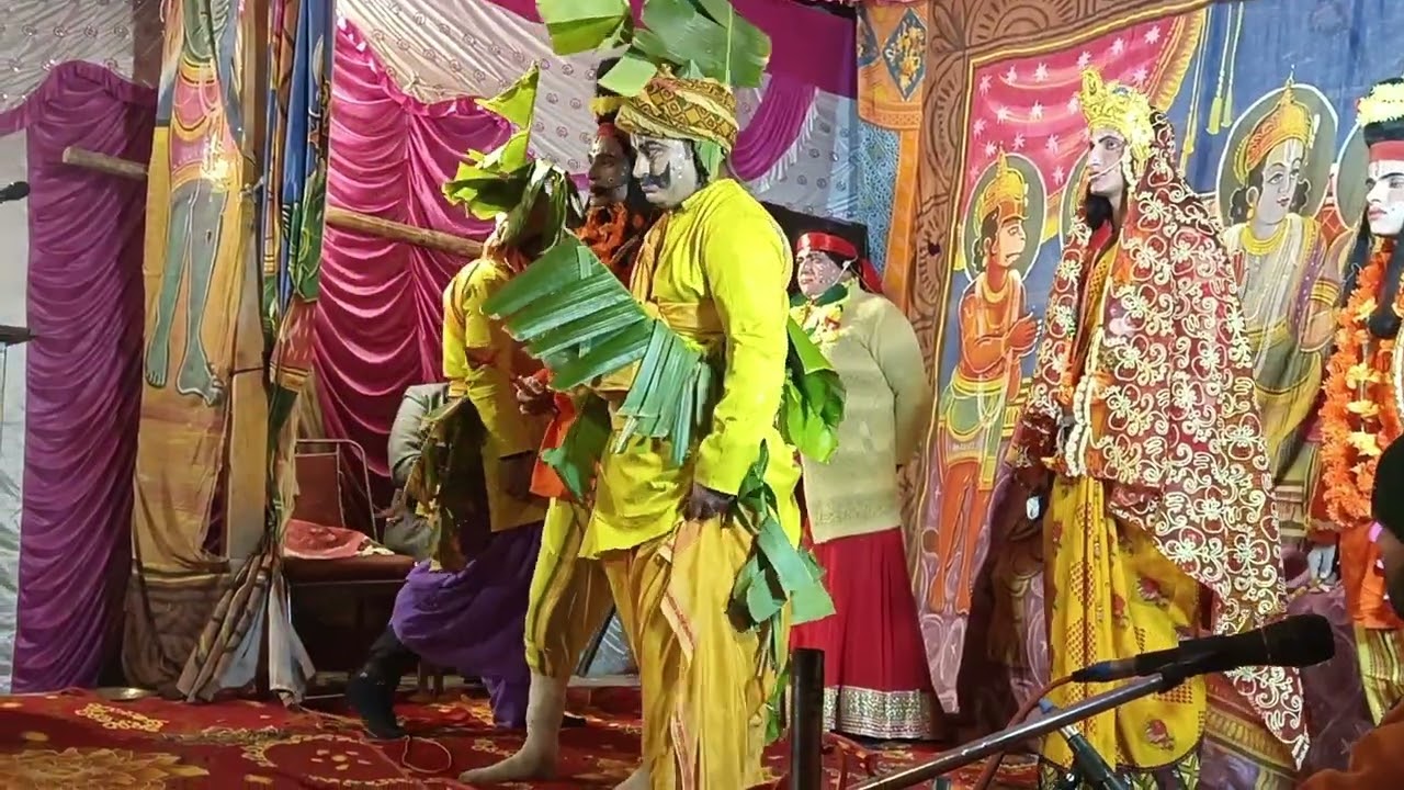 केवट द्वारा श्री राम को नाव से नदी पार करवाना #रामलीला #viral #culture #uttrakhnd #culturaldance 