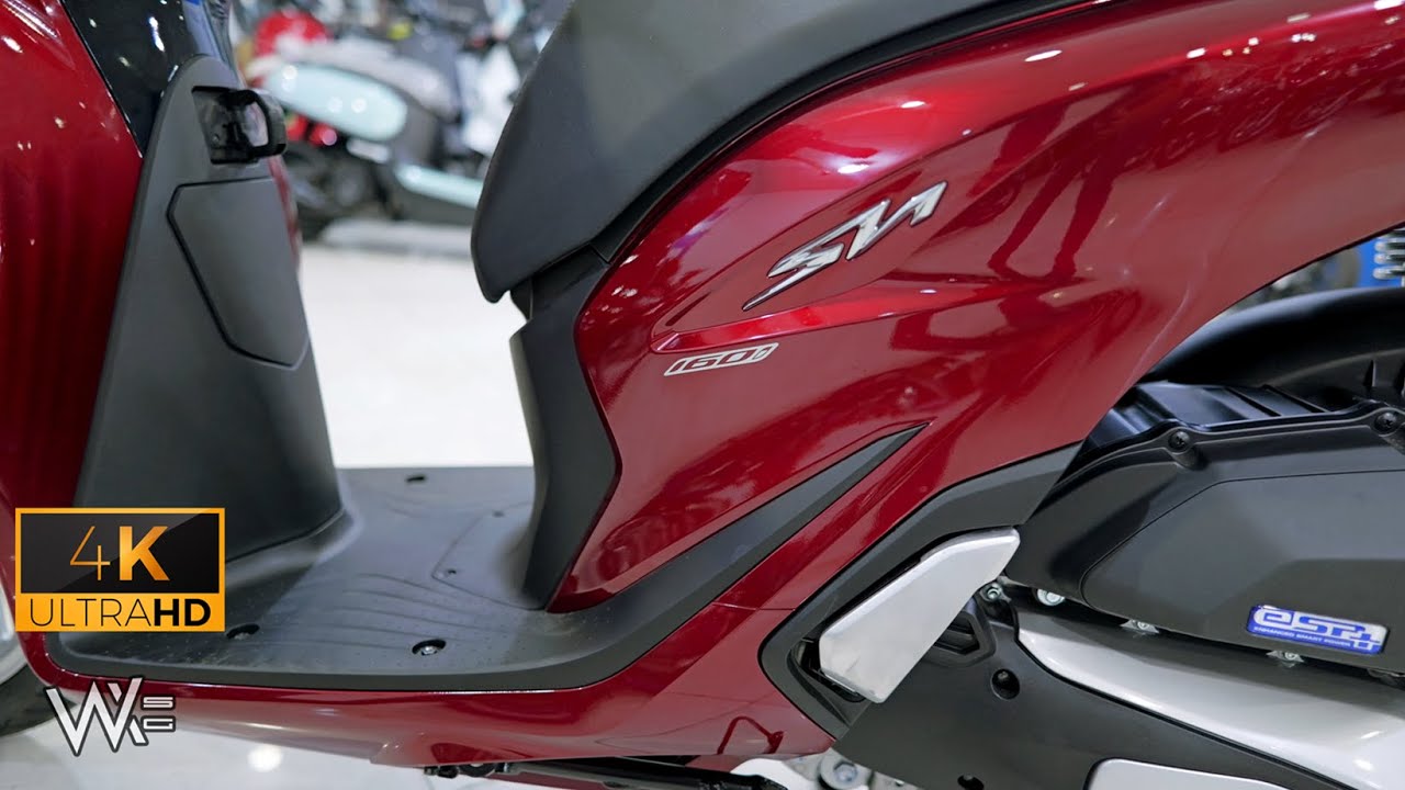 Honda SH 160 ABS HSTC Czerwony Czarny / PRZEGLĄD [4K]