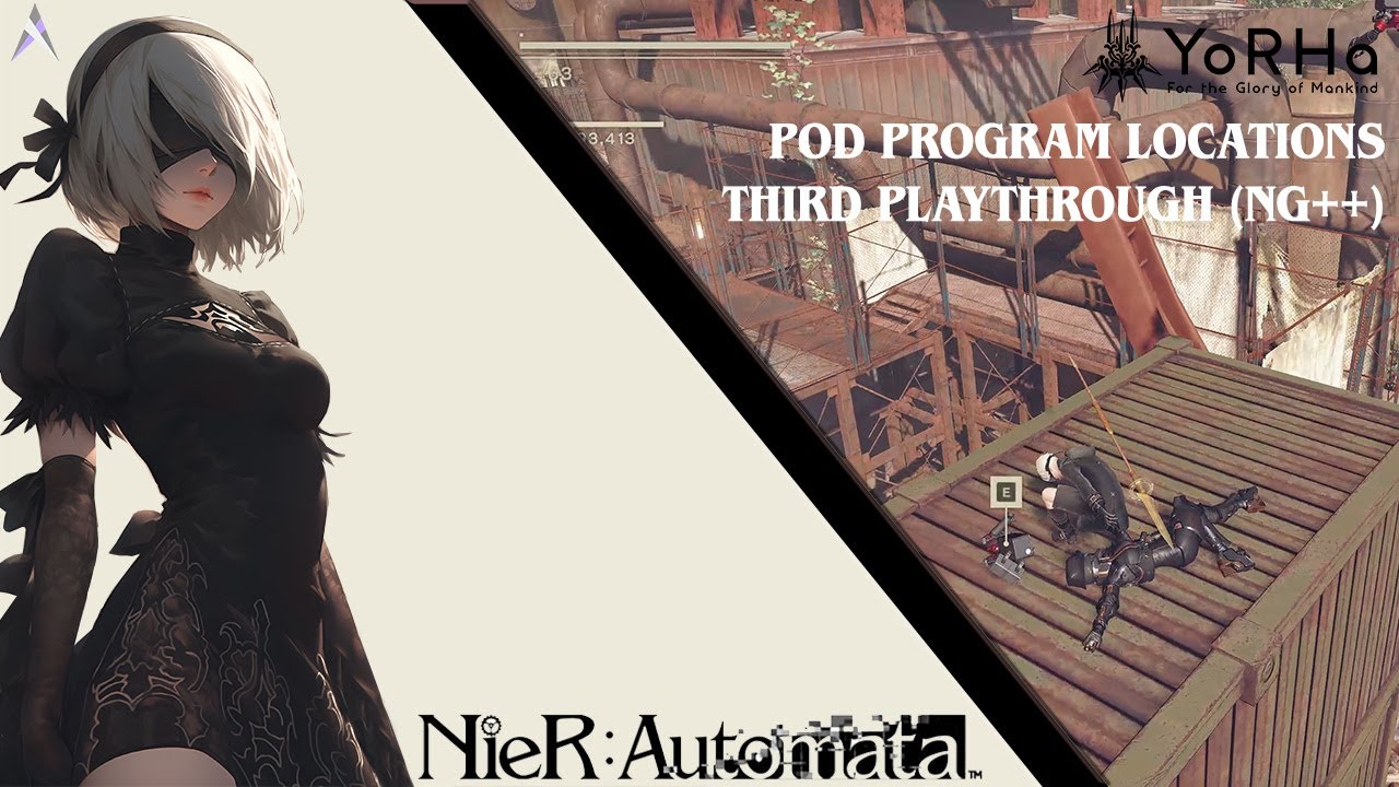 Nier Automata - Pod Program Locations (NG++)
