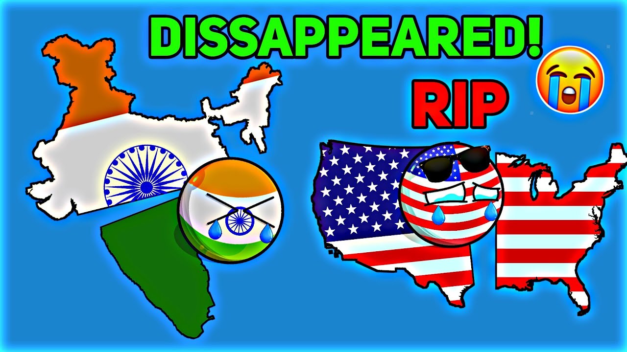 What If INDIA & USA Was DELETED for 24 Hours? 🔥 LOOK What Happened😱😨 #Countryballs