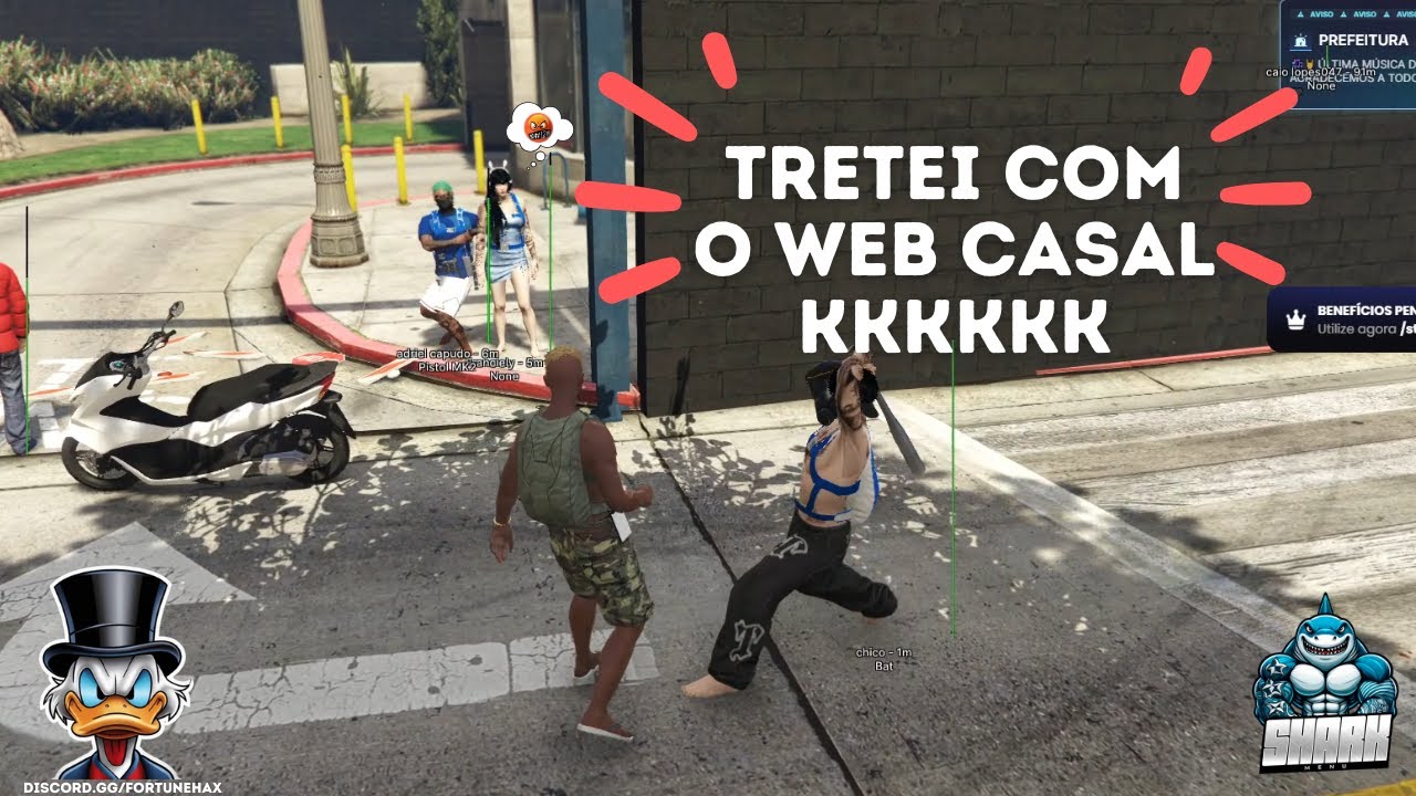 TRETEI COM O WEB CASAL NO FIVEM USANDO SHARK MENU NO GTA RP KKKKKKKKKK ( NOVA FUNÇÃO SPAWNANDO PROP)