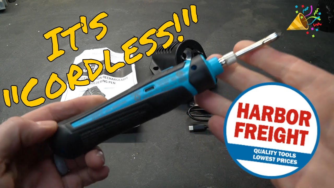 Schneider 4V Cordless Soldering Iron / Pen Battery Powered USB by Harbor Freight NTDT!