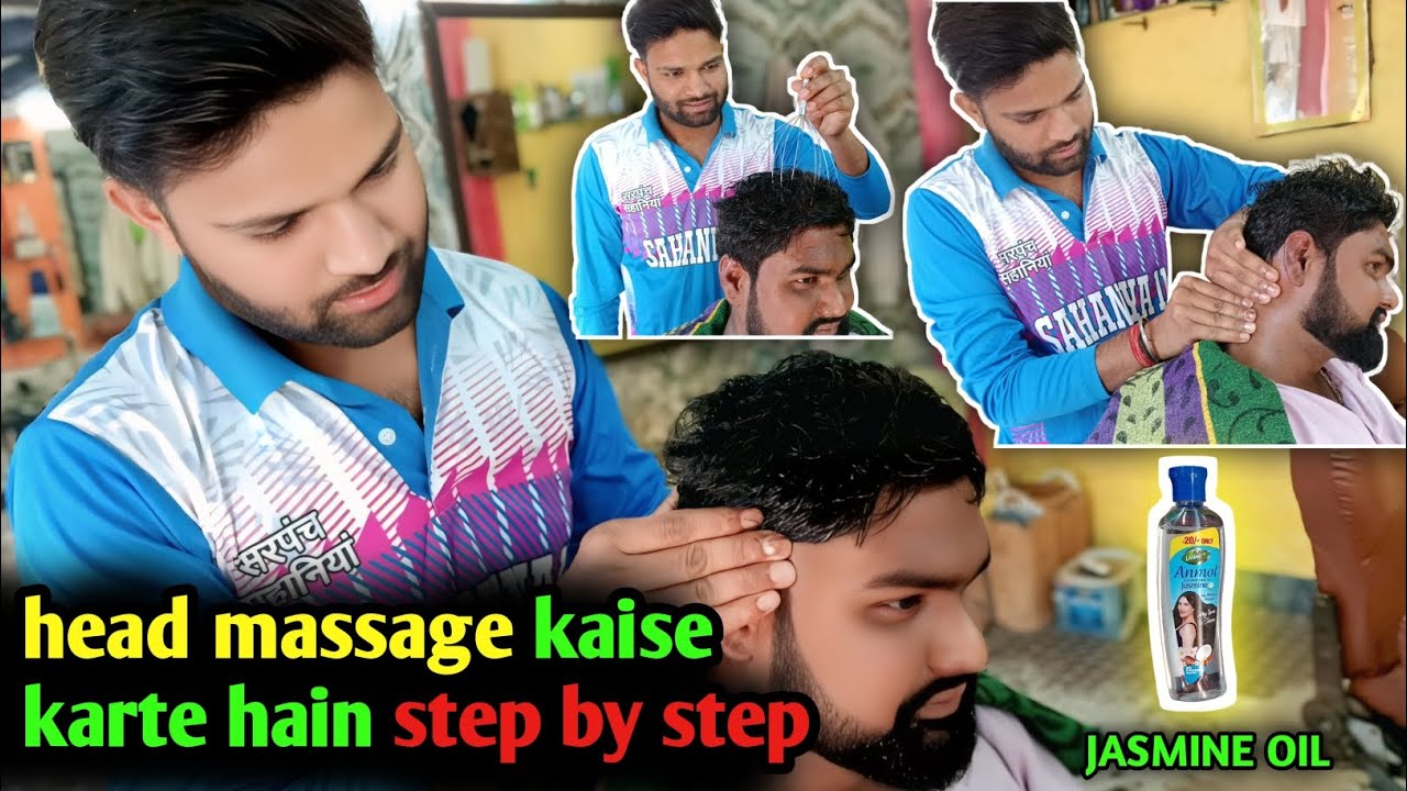 Head massage kaise karte hain|| Head massage steps|| Head massage for men 🔥|| FULL TUTORIAL VIDEO||