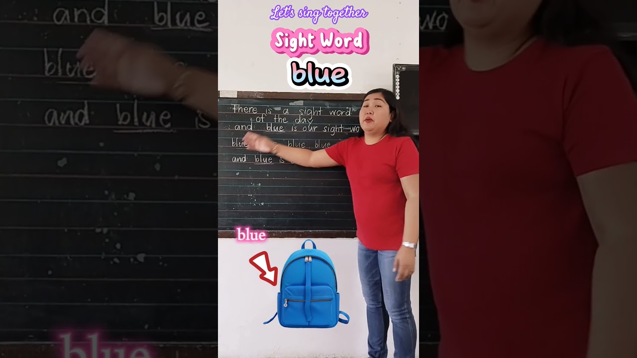 Sight Word blue #reading #spelling #vocabulary #english #education