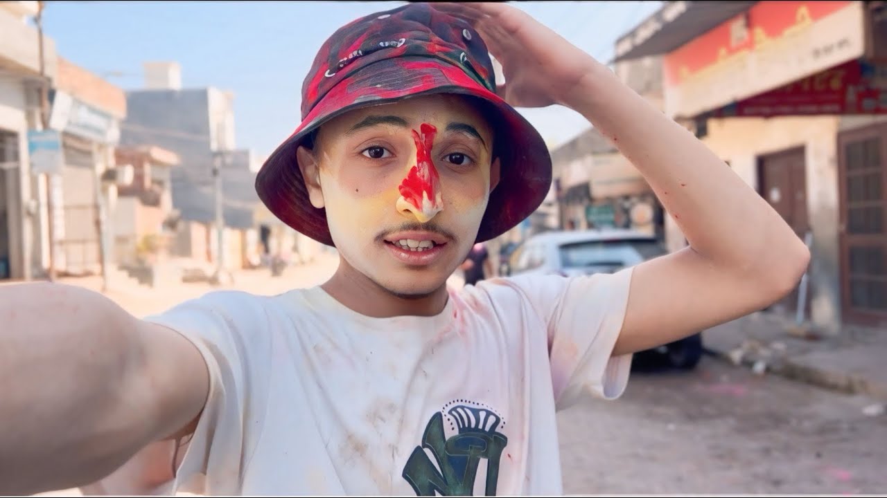 Happy Holi mitrro 🌈 @Onlysikandervlogs #viral #dailyvlog #youtube 