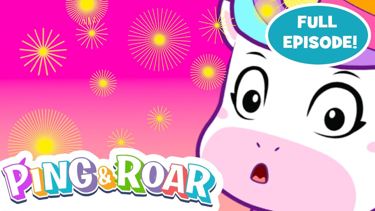 Uh-Oh! The Hiccups Are Here! 🫢 | Ping & Roar’s Silly Day | Unicorn Cartoon for Kids |