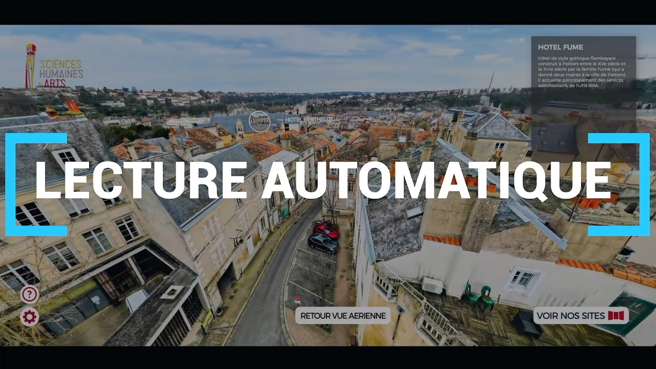 Lecture automatique - Visite virtuelle interactive - 3DCREATION.FR