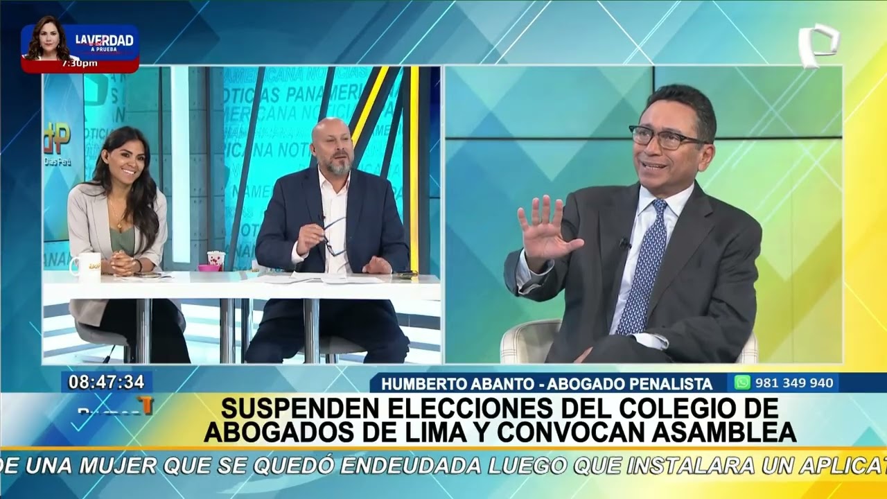 Elecciones en el CAL: Abanto defiende permanencia de Delia Espinoza y critica a Comité Electoral