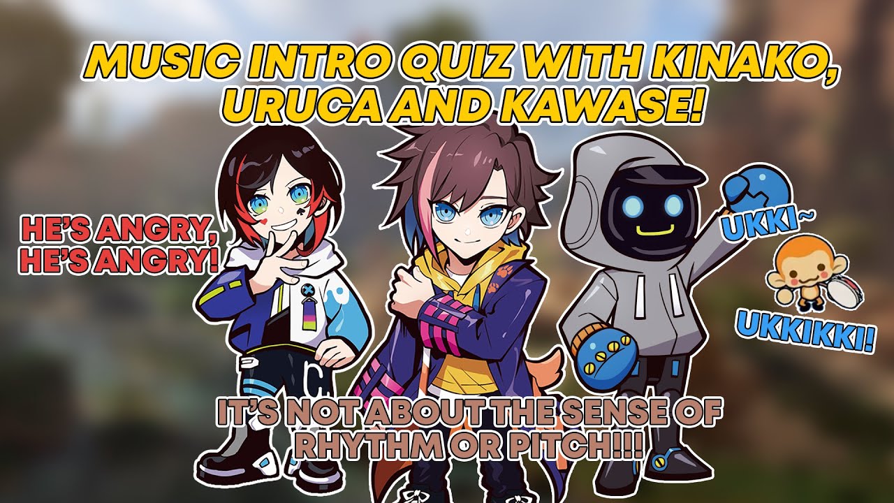[ENG SUB] Music Intro Quiz with Kinako, Uruca and Kawase! [CR/KNR/Kinako/きなこ/かわせ/Kawase/うるか/Uruca]