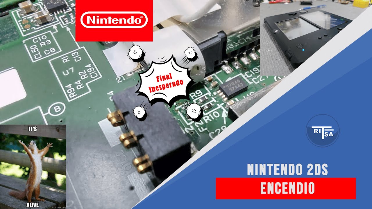 Tan fácil como hacer un puente para que encienda 🎮Nintendo 2DS 🎮(REPARADO) PARTE 2