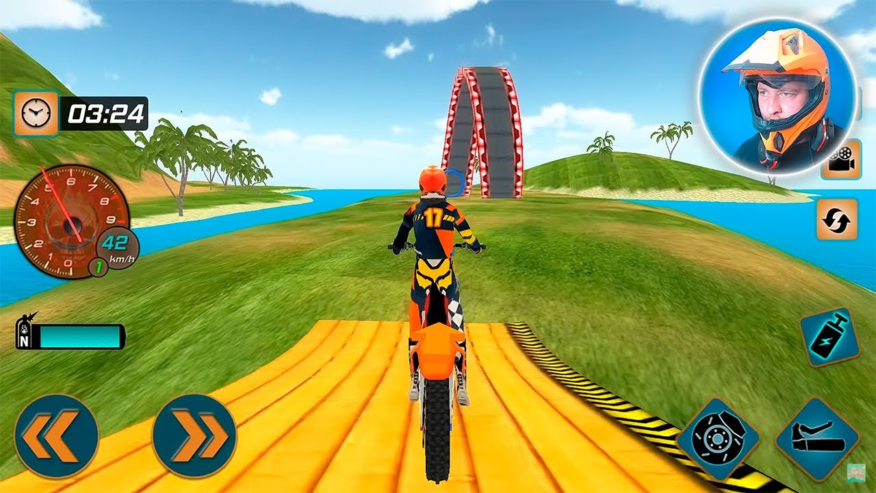 Fearless Beach Bike Stunts Rider Stunt Mode - #12 Motor Bike Games Android Gameplay