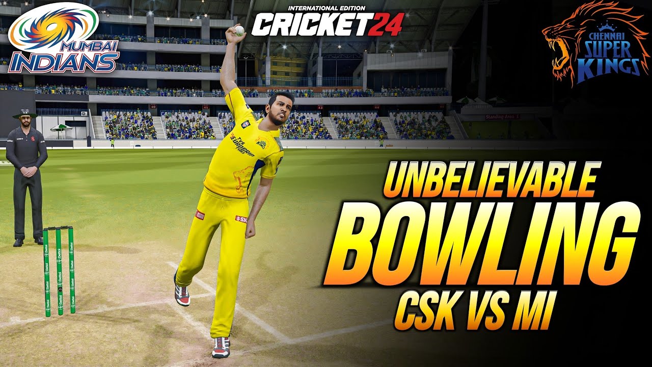 Chepauk Turning Pitch Destroy Mumbai Indians batting|CSK vs MI Highlights - Cricket 24 Gameplay PS5