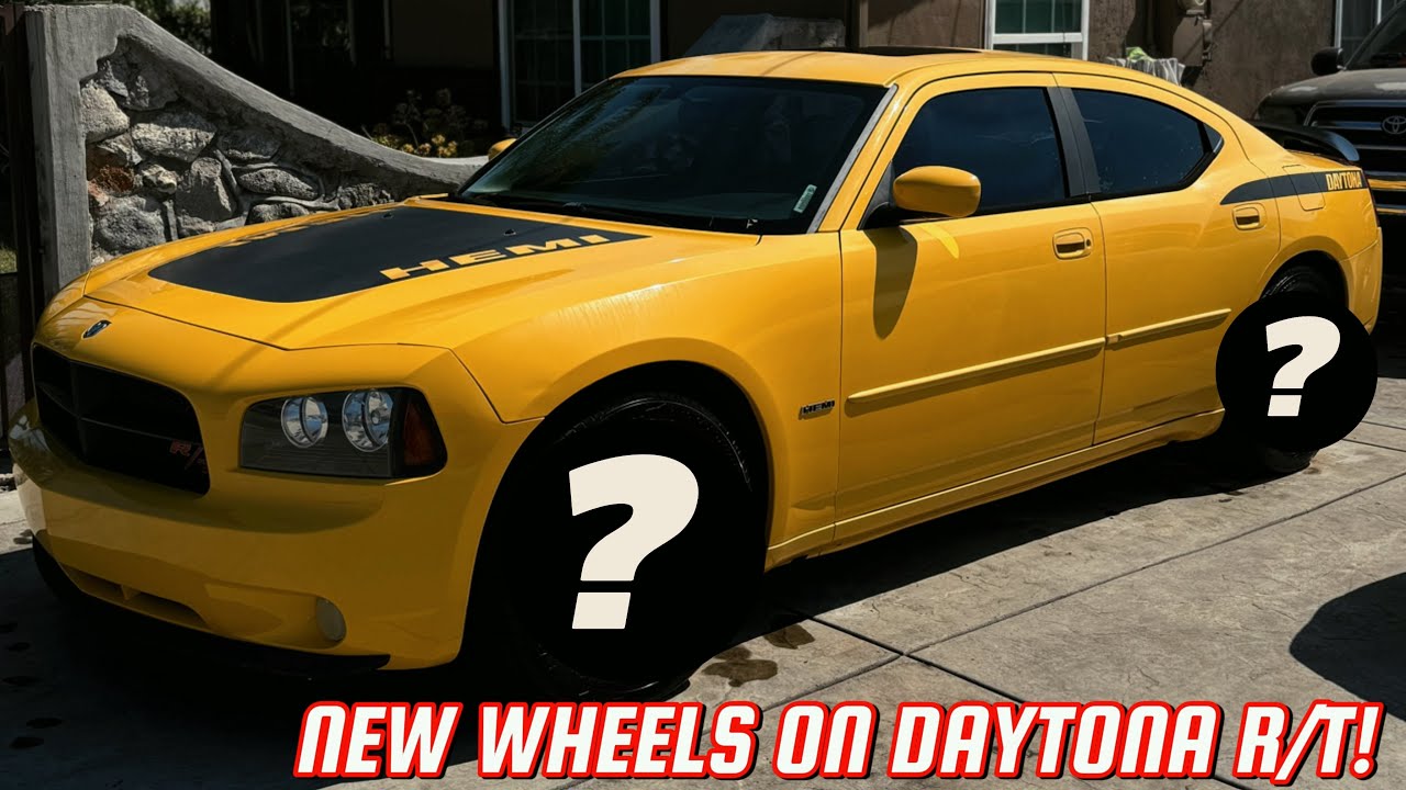 DAYTONA R/T GETS NEW WHEELS! DID IT MAKE IT LOOK BETTER?