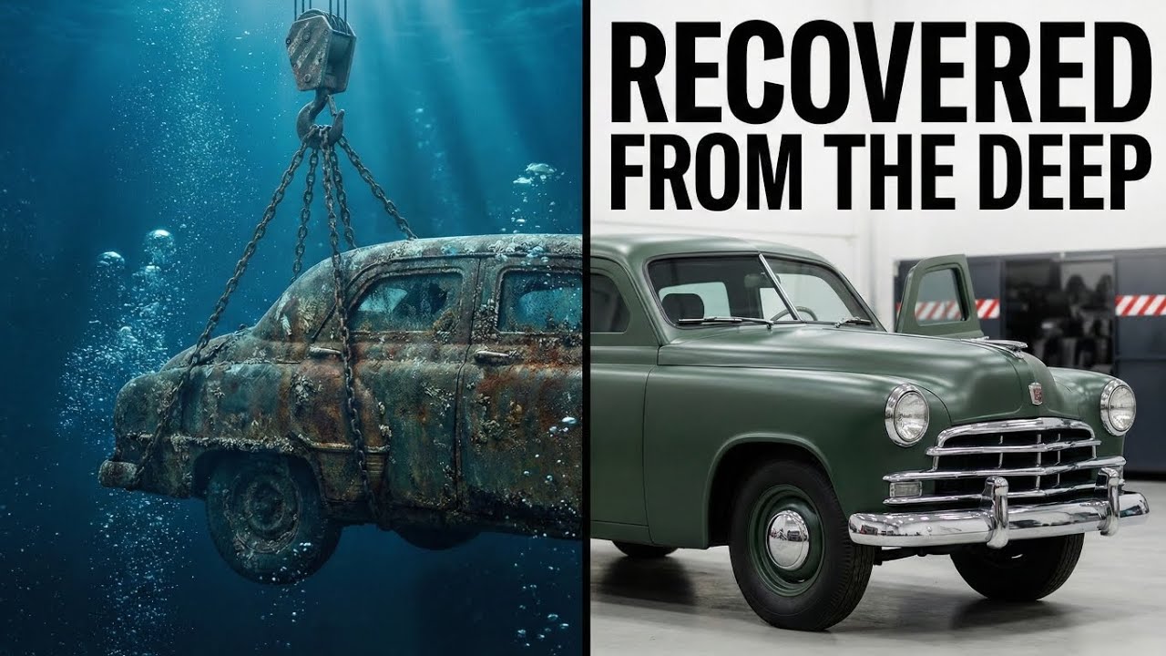Lost Military Cargo Car Reborn From the Deep | ASMR Restoration  #underwater  #militaryvehicle
