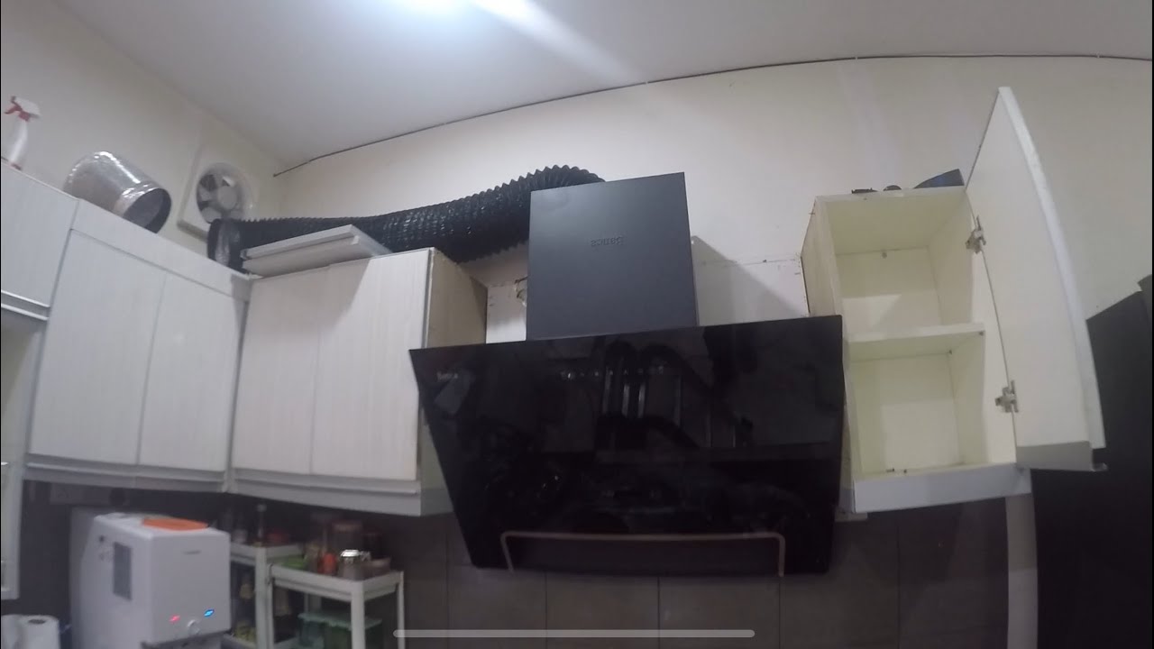Installation banca hood with coring 170mm di kundang rawang